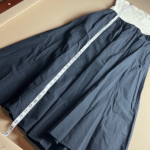 J. Crew NWT Strapless colorblock mixy dress- Natural/Black - Midi - M - Picture 11 of 15